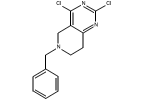 6-Benzyl-2,4-dichloro-5,6,7,8-tetrahydropyrido[4,3-d]pyrimidine structure, CAS 778574-06-4