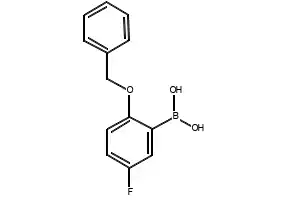 2-Benzyloxy-5-fluorophenylboronic acid structure, CAS 779331-47-4
