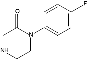 1-(4-Fluorophenyl)-2-piperazinone structure, CAS 780753-89-1