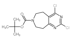 2,4-Dichloro-6,7,8,9-tetrahydro-5H-pyrimido[5,4-d]azepine structure, CAS 781612-89-3