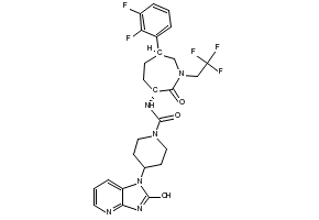 Telcagepant structure, CAS 781649-09-0