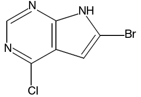 6-Bromo-4-chloro-7H-pyrrolo[2,3-d]pyrimidine structure, CAS 784150-41-0