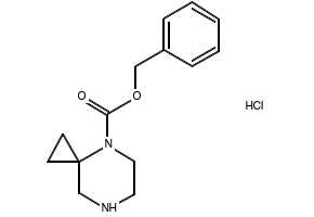 4,7-Diazaspiro[2.5]octane-4-carboxylic acid benzyl ester structure, CAS 787564-07-2