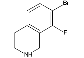 7-Fluoro-1,2,3,4-tetrahydroisoquinoline structure, CAS 799274-06-9