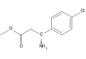Methyl (R)-3-acetamido-3-(4-chlorophenyl)propanoate structure, CAS 810670-03-2