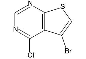 5-Bromo-4-chlorothieno[2,3-d]pyrimidine structure, CAS 814918-95-1