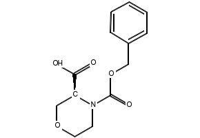 (S)-4-Cbz-Morpholine-3-carboxylic acid structure, CAS 819078-65-4