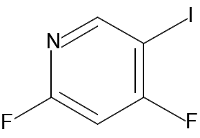 2,4-Difluoro-5-iodopyridine structure, CAS 837364-89-3