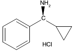 (aS)-alpha-Cyclopropylbenzenemethanamine hydrochloride structure, CAS 844470-80-0