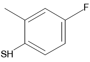 4-Fluoro-2-methylthiophenol structure, CAS 845823-04-3
