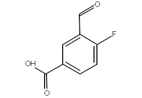 4-Fluoro-3-formylbenzoic acid structure, CAS 845885-90-7