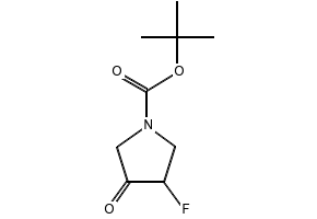 1-Boc-3-fluoro-4-pyrrolidinone structure, CAS 845894-03-3