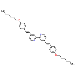4,4'-Bis[(1E)-2-[4-(hexyloxy)phenyl]ethenyl]-2,2'-bipyridine structure, CAS 846563-66-4
