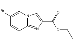 Ethyl 8-bromo-6-methylimidazo[1,2-a]pyridine-2-carboxylate structure, CAS 847446-55-3