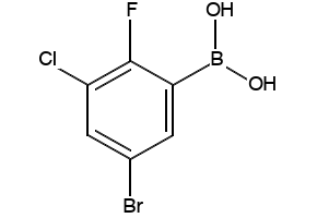 3-Bromo-5-fluorophenylboronic acid structure, CAS 849062-37-9