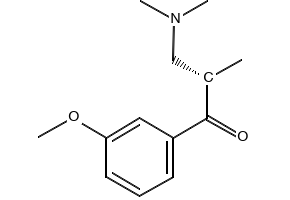(S)-3-Dimethylamino-1-(3-methoxyphenyl)-2-methyl-1-propanone structure, CAS 850222-40-1