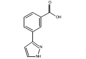 3-(1H-Pyrazol-3-yl)benzoic acid structure, CAS 850375-11-0