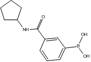 3-(Cyclopentylaminocarbonyl)phenylboronic acid structure, CAS 850567-24-7
