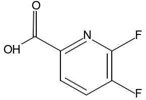 5,6-Difluoropyridine-2-carboxylic acid structure, CAS 851386-38-4