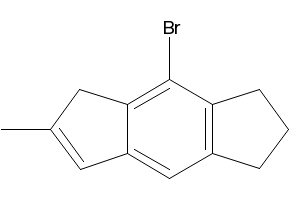 1,2,3,5-Tetrahydro-6-methyl-4-phenyl-s-indacene structure, CAS 852160-02-2