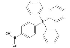 [4-(Triphenylsilyl)phenyl]boronic acid structure, CAS 852475-03-7