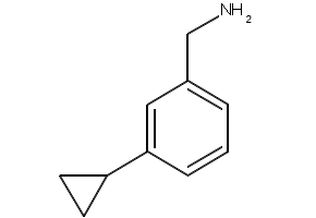 (3-Cyclopropylbenzyl)amine structure, CAS 852877-59-9