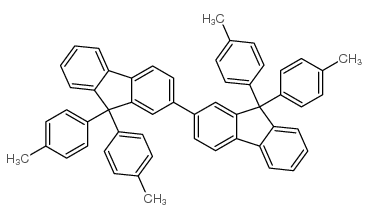 9,9,9',9'-Tetrakis(4-methylphenyl)-2,2'-bi-9H-fluorene structure, CAS 854046-47-2