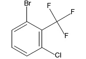 2-Bromo-6-chlorobenzotrifluoride structure, CAS 857061-44-0
