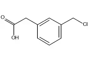 (3-Chloromethylphenyl)acetic acid structure, CAS 857165-45-8