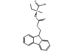 N-[(9H-Fluoren-9-ylmethoxy)carbonyl]-L-isovaline structure, CAS 857478-30-9
