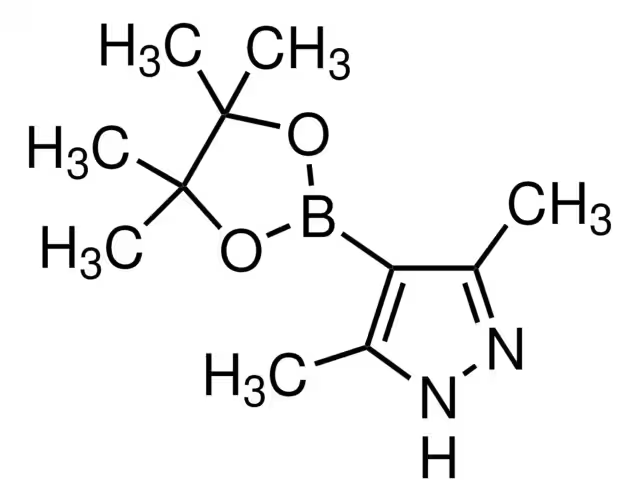 3,5-Dimethylpyrazole-4-boronic acid pinacol ester structure, CAS 857530-80-4