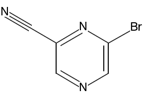 2-Bromo-6-cyanopyrazine structure, CAS 859064-02-1