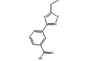 3-(5-Ethyl-1,2,4-oxadiazol-3-yl)benzoic acid structure, CAS 859155-81-0