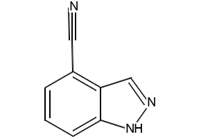 4-Cyano-1H-indazole structure, CAS 861340-10-5