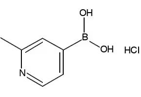 2-Methylpyridine-4-boronic acid hydrochloride structure, CAS 861905-97-7