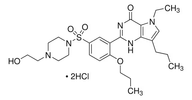 Mirodenafil structure, CAS 862189-95-5