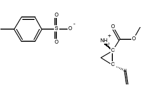 (1R,2S)-Methyl 1-amino-2-vinylcyclopropanecarboxylate 4-methylbenzenesulfonate structure, CAS 862273-27-6