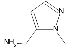 1-Methyl-1H-pyrazole-5-methanamine structure, CAS 863548-52-1