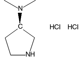 (R)-(+)-3-(Dimethylamino)pyrrolidine dihydrochloride structure, CAS 864448-61-3