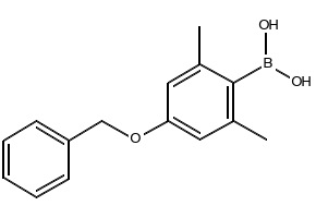 [2,6-Dimethyl-4-(phenylmethoxy)phenyl]boronic acid structure, CAS 865139-18-0