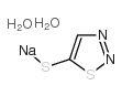 5-Mercapto-1,2,3-thiadiazole sodium salt dihydrate structure, CAS 865854-97-3