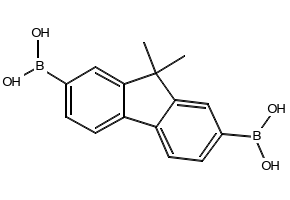 (9,9-Dimethyl-9H-fluoren-2,7-diyl)diboronic acid structure, CAS 866100-14-3
