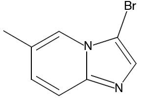 3-Bromo-6-methylimidazo[1,2-a]pyridine structure, CAS 866135-71-9
