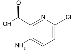 3-Amino-6-chloropyridine-2-carboxylic acid structure, CAS 866807-27-4