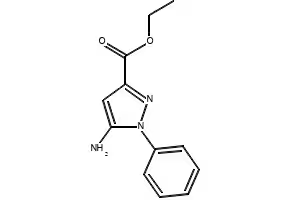 Ethyl 5-amino-1-phenyl-1H-pyrazole-3-carboxylate structure, CAS 866837-96-9