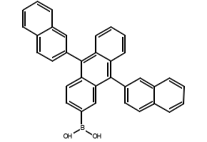 9,10-Bis(2-naphthyl)anthracene-2-ylboronic acid structure, CAS 867044-28-8