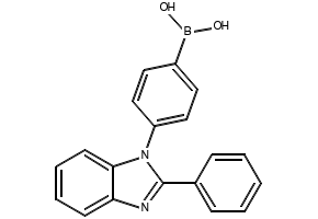 [4-(2-Phenyl-1H-benzimidazol-1-yl)phenyl]boronic acid structure, CAS 867044-33-5