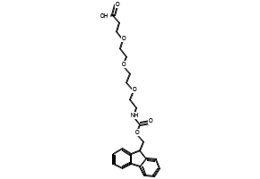 N-Fmoc-12-amino-4,7,10-trioxadodecanoic acid structure, CAS 867062-95-1