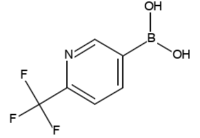 2-Trifluoromethyl-5-pyridineboric acid structure, CAS 868662-36-6