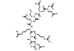 N-Acetyl-L-alpha-glutamyl-L-alpha-glutamyl-L-methionyl-L-glutaminyl-L-arginyl-L-arginyl-L-alanyl-L-alpha-asparagine structure, CAS 868844-74-0